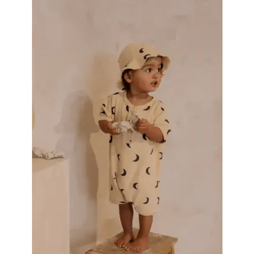 Pebble Midnight Terry Beach Romper | Organic Zoo