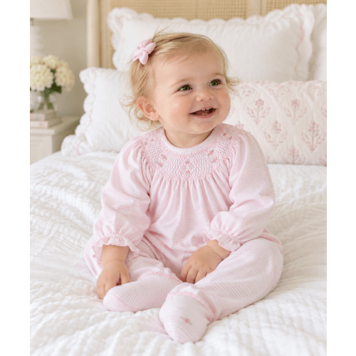 Anna Bishop Smocked Footie – Lowcountry Littlewear