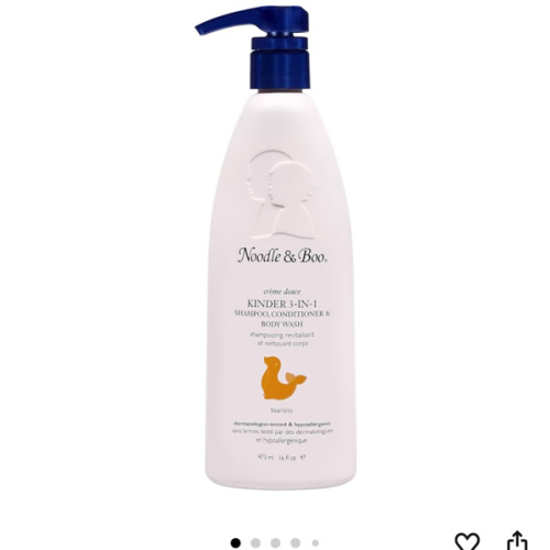 Noodle & Boo Kinder 3-in-1 Shampoo, Conditioner & Body Wash for Baby