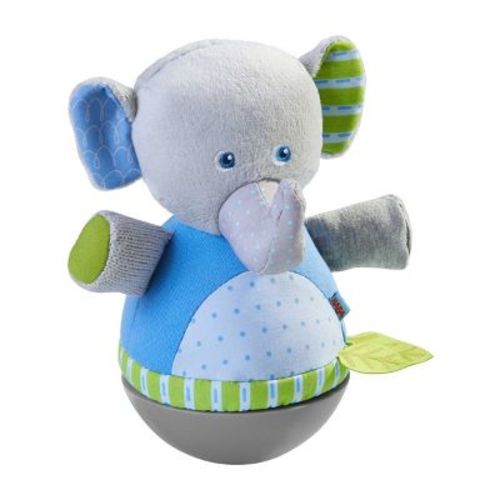 Haba Roly Poly Elephant Soft Wobbling & Chiming Baby Toy