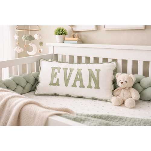 Personalized baby nursery pillow with name - Baby shower gift