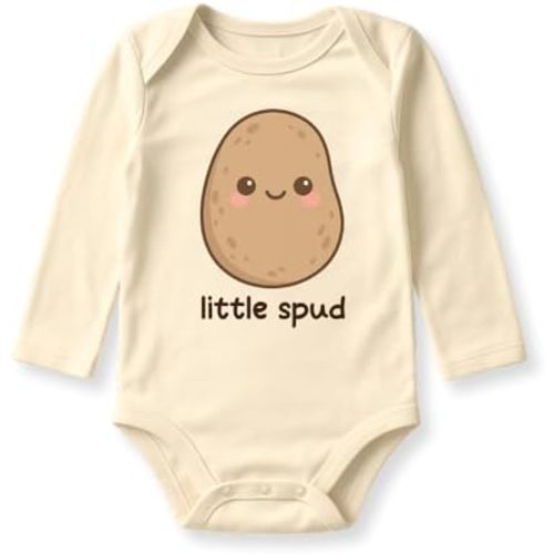 Littls Spud Baby Bodysuit, Toddler, Kids T-Shirt - Cute Potato Outfit for Children Funny Potato Tee