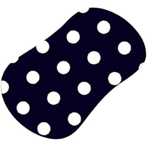 SheetWorld Baby Fitted Bassinet Sheet Fits Halo Bassinet Swivel Sleeper 17 x 30 inches, 100% Cotton Woven Sheet, Unisex Boy Girl, Polka Dots Navy, Made in USA