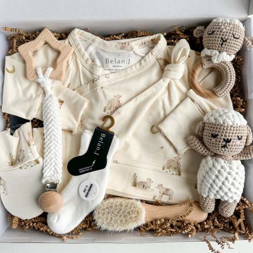 Baby Gift Box - Little Lambs Kimono Set