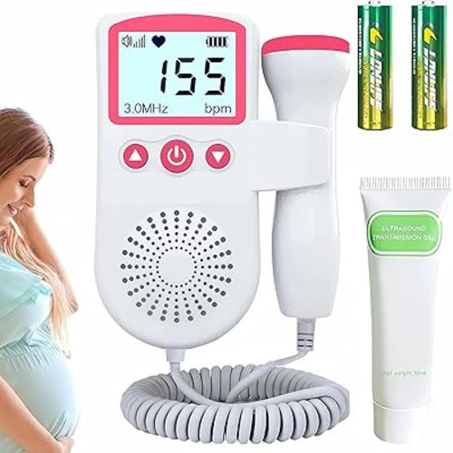 Fetal Heartbeat Doppler Pregnancy Accessories Portable Baby Monitor Heartbeat Bag Easy to Use at Home-K3