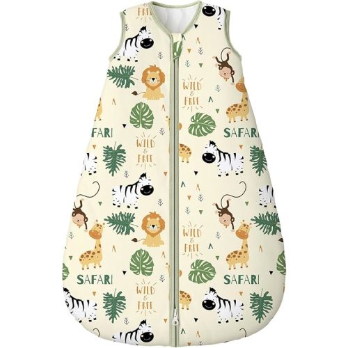 Yoofoss Baby Sleep Sack 6-12 Months, 1.5 Tog Baby Wearable Blanket with 2-Way Zipper, 100% Cotton Organic Fabric Winter Infant Sleeping Sack, Warm Soft Comfy