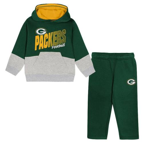 Toddler Outerstuff Green Green Bay Packers Lineman Fleece Hoodie & Pants Set
