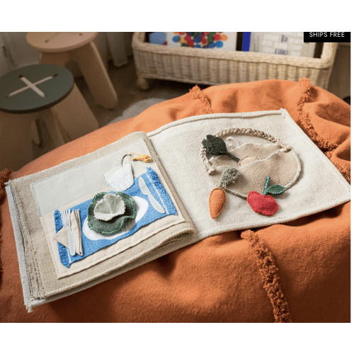 Lorena Canals Cool Kids Eat Healthy Textile Book | Modern Nursery™