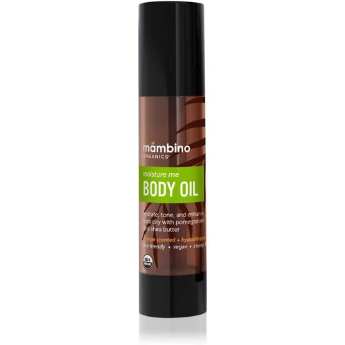 Mambino Organics Moisture Me Nourishing Body Oil – All Natural Jojoba, Shea, Pomegranate Oils – Moisturizing Body Oil - 4 Fluid Ounces (4 Ounce)