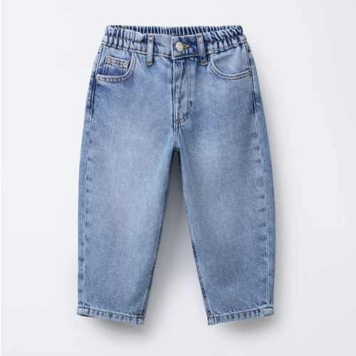 BAGGY DENIM PANTS - Mid-blue | ZARA United States