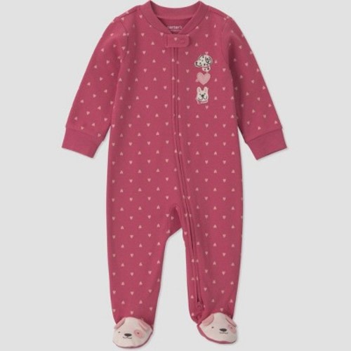 Carter's Just One You® Baby Girls' Dogs Sleep N' Play - Pink 9M