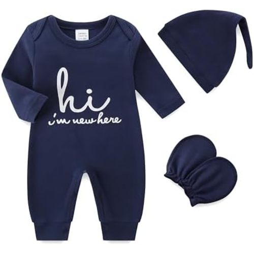 Newborn Boy Clothes Baby Romper Cotton Coming Home Outfits Unisex