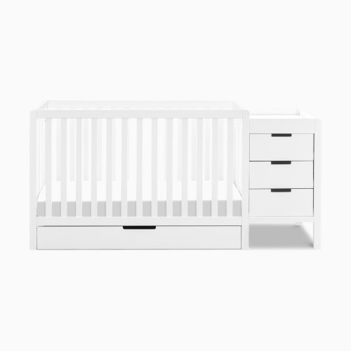 Carter's by daVinci Colby 4-in-1 Convertible Crib & Changer Combo - White