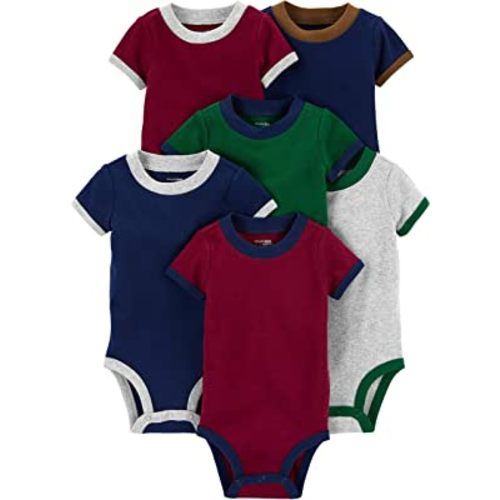 Simple Joys by Carter's Baby-Boys 6-Pack Short-Sleeve Bodysuit