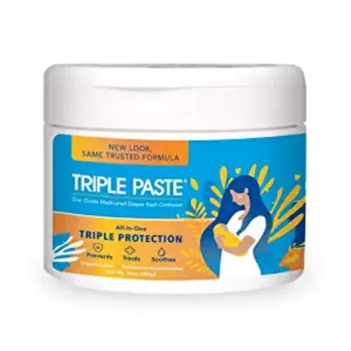 Triple Paste Diaper Rash Cream for Baby - 16 oz Tub - Zinc Oxide Ointment Treats, Soothes and Prevents Diaper Rash - Pediatrician-Recommended Hypoallergenic Formula with Soothing Botanicals