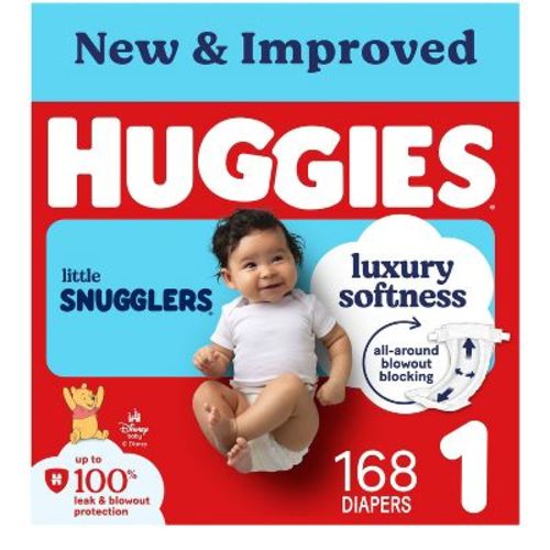 Huggies Little Snugglers Diapers - Size 1 - 168ct