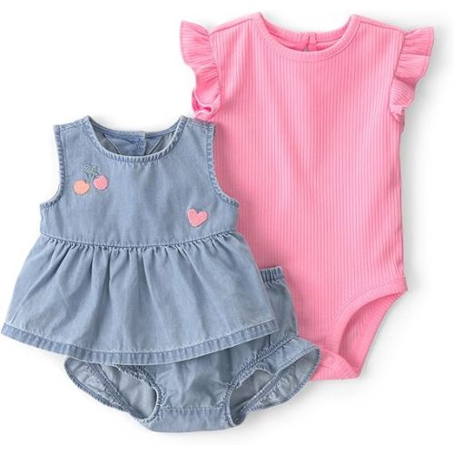 Carter's Baby Girls' 3-piece Diaper Cover Set