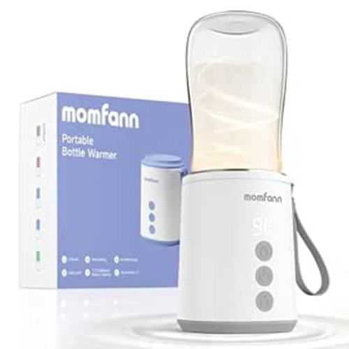 Portable Bottle Warmer, Travel Baby Bottle Warmer for Breastmilk On The Go, Leak-Proof, 2 Modes Fast Heating