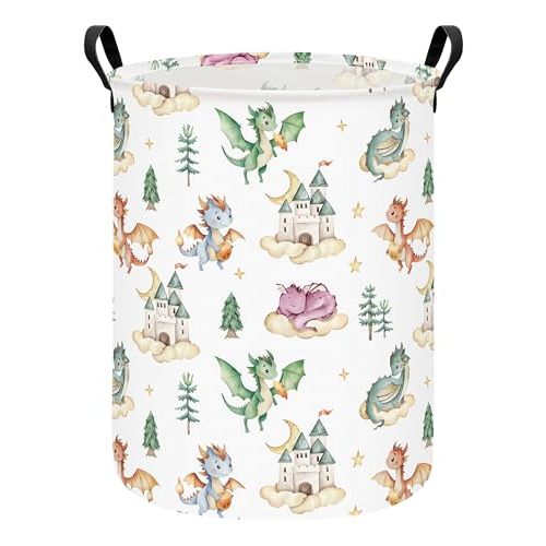 EverCare Dragon Fabric Storage Bin Nursery Organizer Basket - Dragon Fabric Storage Bin Nursery Organizer Basket