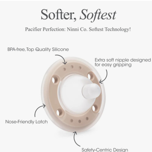 Ninni Pacifier Oatmeal 2 Pack