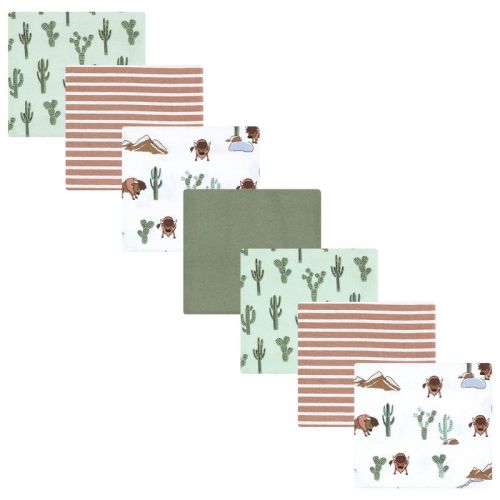 Hudson Baby Boys Cotton Flannel Receiving Blankets Bundle, Wilderness, One Size