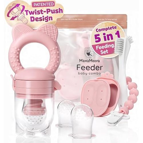 Baby Fruit Feeder & Popsicle Molds Set – Baby Food Feeder Nibbler