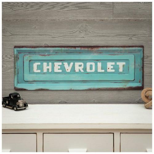 Vintage Chevrolet Tailgate Metal Wall Sign