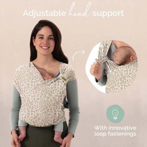 Boba Pre-Wrapped Baby Carrier with Buckle - Sand Leopard