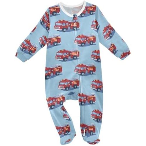 Dussdil Baby One-Piece Footies Newborn Rompers Pajamas Cotton Footed Pjs for Sleep Play Boys Girls