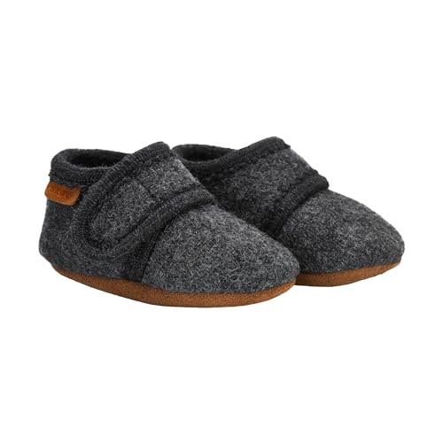 SKOV Wool Booties Slippers for Boys Girls Unisex Toddler Baby Infant Child with Leather Sole