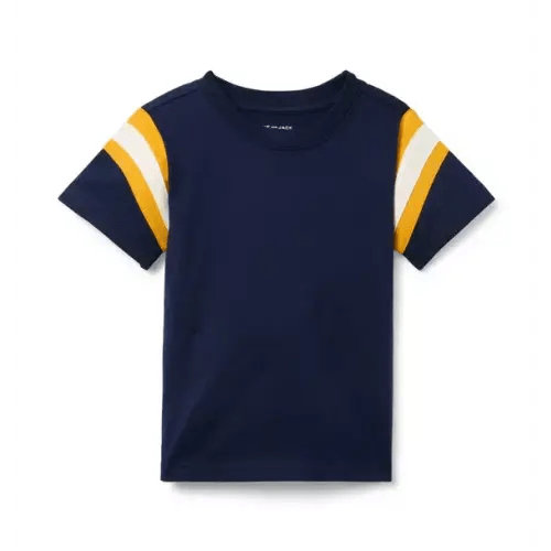 Boy Merchant Marine Stripe Sleeve Tee by Janie and Jack