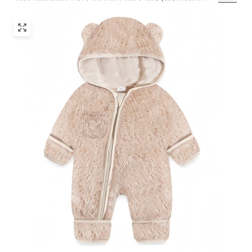 Newborn Baby Bear Outfit With Fold-Over Mittens and Footies – sunlovekids