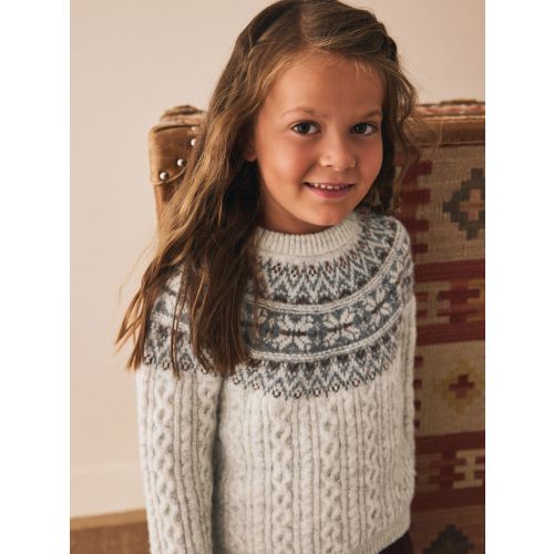 Ecru Matching Family Christmas Jumper (3mths-16yrs)