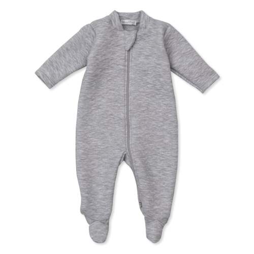 Classic Jacquards Grey Zip Footie