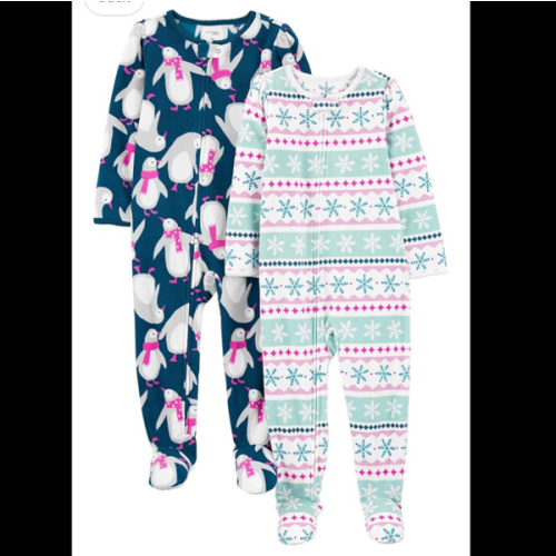 Simple Joys by Carter's Kids' Holiday Loose-fit Flame Resistant Fleece Footed Pajamas