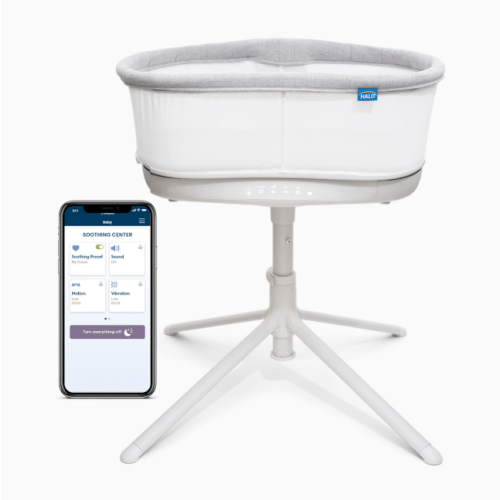Halo BassiNest Connected Swivel Sleeper 3.0, White/Grey