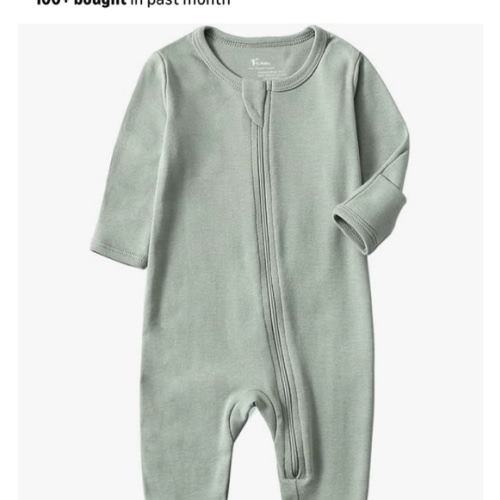 O2 BABY Baby Boys Girls Organic Cotton Zip-Front Sleeper Pajamas, Footed Sleep 'n Play