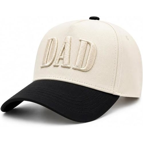 Dad Hats for Men, Vintage Two Tone Hat, New Dad Gifts for Husband, Fathers Day Birthday Gifts from Daughter Son Wife