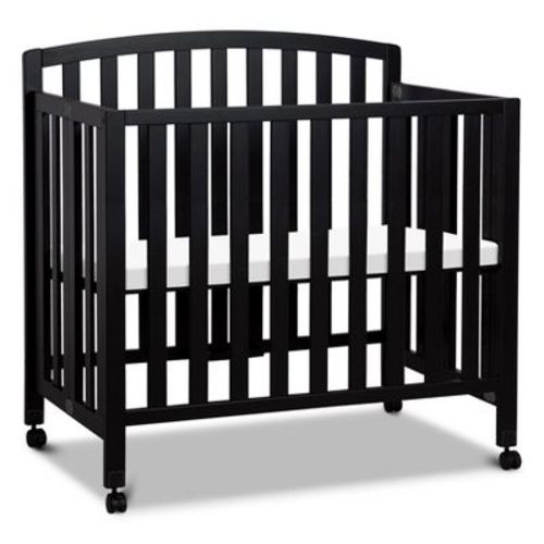 daVinci Dylan Folding Portable 3-in-1 Mini Crib and Twin Bed - Ebony