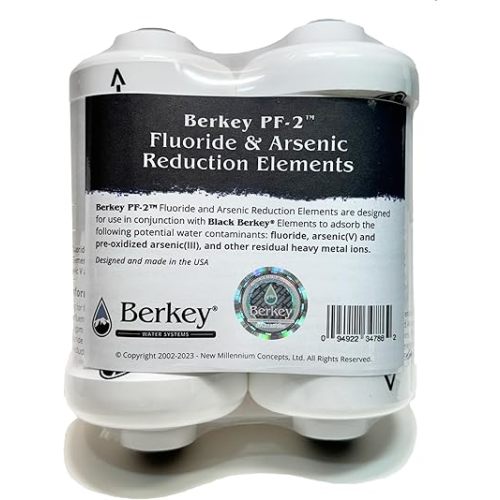 Berkey Authentic Berkey PF-2 Fluoride and Arsenic Reduction Elements (Set of 2 Elements)