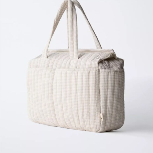 GINGHAM MATERNITY BAG