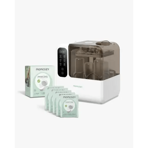 Momcozy DeepClean D8 Bottle Washer, Dryer, Sterilizer + 200 Detergent Tablets Bundle