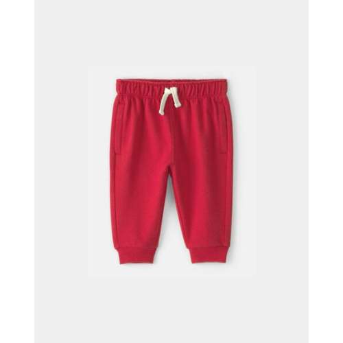 Baby Boy French Terry Pants - Red | Carter's