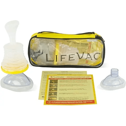 LifeVac Yellow Travel Kit - Portable Suction Rescue Device, First Aid Kit for Kids and Adults, Portable Airway Suction Device for Children and Adults