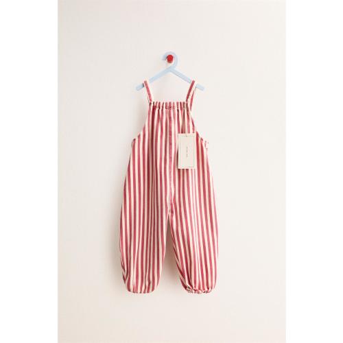 ZARA TIMELESS - LONG STRIPED OVERALLS - Red | ZARA United States