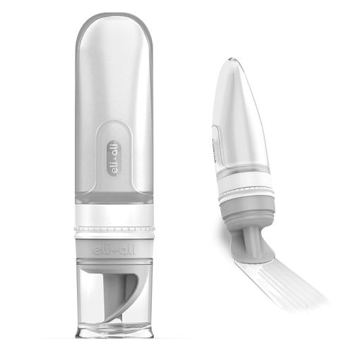 Eli & Ali Swiper Tube - Diaper Rash Cream Dispenser/Applicator with Travel Size Refillable Silicone Tube for Creams, Chest Rubs, etc. - Alternative to Diaper Cream Spatula, Grey, 1 Pack