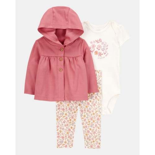 Baby 3-Piece Little Cardigan Set - Pink | Carter's