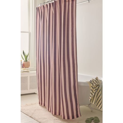 Awning Stripe Patterned Shower Curtain