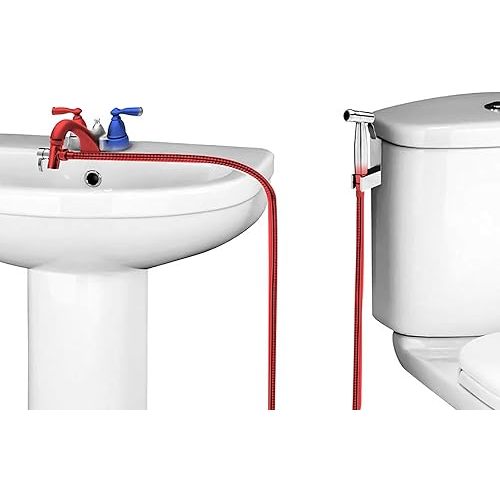 Diaper/bidet sprayer that fits on faucet