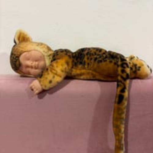 Anne Geddes sleeping leopard baby